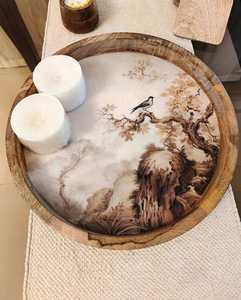 Bandeja de MDF con incrustaciones de resina, nueva bandeja para servir comida hecha a mano/utensilios de cocina hecha por Faiza Craft - Product Image 2