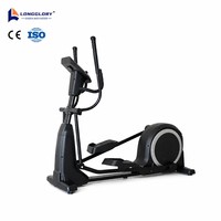 Elliptique de fitness commercial à résistance magnétique avec écran LED pour salle de sport à domicile