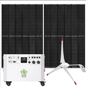 เครื่องกำเนิดไฟฟ้าพลังงานแสงอาทิตย์ Nature's Generator 14,400/7,200 วัตต์ รุ่น Gold We Generator, สวิตช์ไฟฟ้า, (2) แผงโซลาร์เซลล์ 410 วัตต์, กังหันลม - Product Image 2
