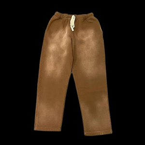 กางเกงวอร์มขายาวทรงหลวมผ้าพลัฌเนื้อนุ่มคุณภาพสูงปี 2025 ผ้าฝ้ายฟลีซเนื้อหนักแบบซักแล้วสำหรับผู้ชาย - Product Image 3