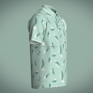 Chemises polo pour hommes Dry Fit Logo personnalisé Chemises de golf 100% Polyester Sublimation Blank Golf Polo T Shirt pour hommes - Product Image 2