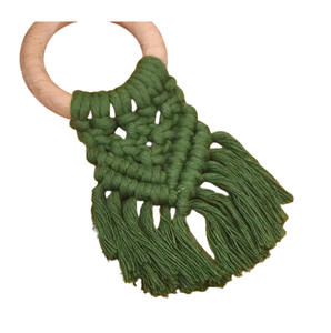 Servilleteros de cuerda trenzada de diseñador de estilo único para soportes de tela de mesa de comedor hechos a mano de Yute natural - Product Image 5