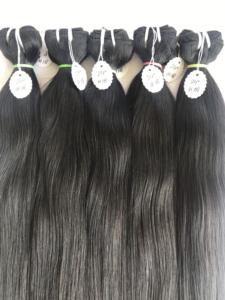 # 1B Couleur Droite Machine Double Trame Humaine Bundle Cuticule Aligné Remy Raw Non Transformés Vierge Vendeur D'extension De Cheveux En Gros - Product Image 2