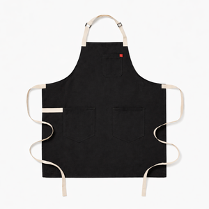 Tablier de cuisine personnalisé avec logo, pour restaurant, bar, café, dos croisé, utilisation en cuisine, tablier de chef réutilisable, résistant, respirant, en toile de coton - Product Image 1