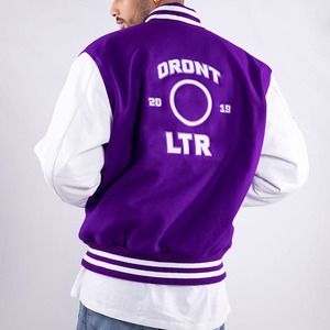 Drop Shoulder Varsity Letterman Jacket New Trend Baseball Custom Oversized Letterman College chaqueta de béisbol para hombres - Product Image 2