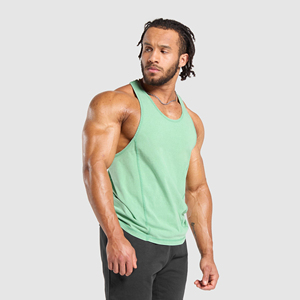 Custom Logo <b>Men's</b> Gym Acid Washed Distressed Embroidery Patch Street Wear 100% Cotton Crew Neck Sleeveless <b>Tank</b> <b>Tops</b> - Product Image 2