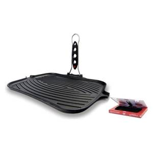 Sartén de Hierro Fundido DIETELLA GO de 36x28cm, Negra, Compatible con las Series de Planchas y Sartenes para Asar Ilsa - Product Image 2
