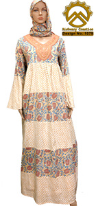 Modern Designed Moroccan Style Cotton Printed Maxi <b>Kaftan</b> Customized XXL <b>Size</b> Night Gown for Women <b>Plus</b> <b>Size</b> Features Dress - Product Image 4