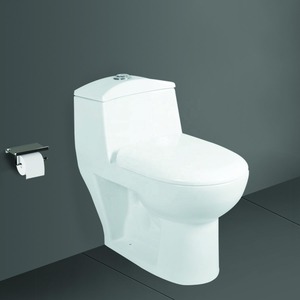 Salle de bain Siphonic Commode monobloc-Céramique WC Sanitaire Armoire à eau Cuvette de toilette pour le marché sud-américain - Product Image 1