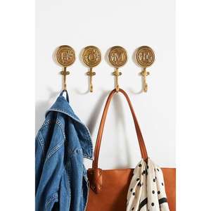 Ganchos de pared de latón de gran trabajo con un diseño fresco para una sofisticada decoración del hogar ganchos de pared con acabado pulido dorado a bajo costo - Product Image 2