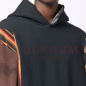 Sudadera con Capucha para Hombre, Moderna y a la Moda, con Logotipo Personalizado Impreso, Color Sólido, Tejido Transpirable de Algodón/Poliéster - Product Image 1