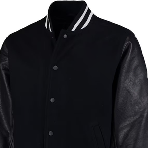 Chaquetas Varsity de Poliéster para Hombre, Personalizadas al por Mayor, con Estampado en Relieve, Talla Grande, Estilo Universitario, Cuello Alto, para Invierno - Product Image 4