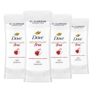 Desodorante sin aluminio Dove para mujer, 4 unidades de Granada y verbena de limón, 72 horas de protección contra olores, 2,6 oz - Product Image 3