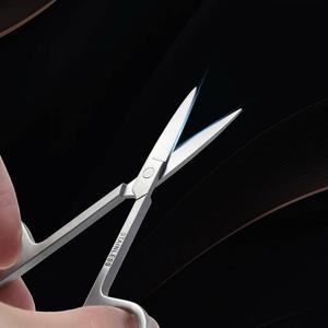Style Ciseaux à ongles à cuticules de haute qualité Ciseaux à ongles à lame incurvée en acier inoxydable Logo personnalisé - Product Image 3