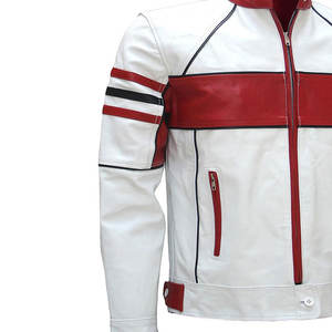 Nueva llegada al por mayor chaqueta de cuero de los hombres de alta calidad OEM diseño Slim Fit elegante chaqueta de trabajo bajo precio tamaño 6XL para el invierno - Product Image 5