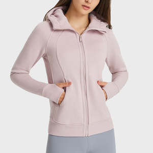 Venta al por mayor de alta calidad Casual sudaderas Top de manga larga de algodón mujeres sudaderas con capucha - Product Image 3