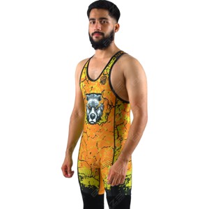 <b>Men</b> Sports Wrestling <b>Singlet</b> Sleeveless Jumpsuit Patchwork Shorts <b>Singlet</b> <b>for</b> <b>Men</b> Wrestling Uniform - Product Image 5