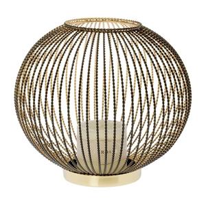 โคมไฟลวดโลหะดีไซน์ใหม่ทำด้วยมือโคมไฟเชิงเทียนรูปทรงโค้งมนพร้อมฐานสำหรับตกแต่งแสงสว่าง - Product Image 6