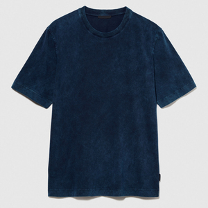 T-shirt lavé à l'acide pour hommes, vêtement doux durable, séchage rapide et confortable, t-shirt lavé à l'acide pour hommes, de différentes couleurs, vente en gros OEM - Product Image 5