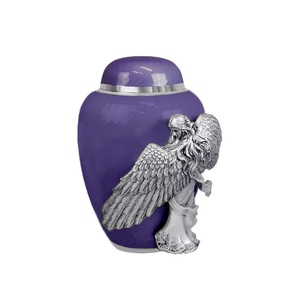 Best Quality Cremation Urn Blue <b>Stone</b> Finished Metal Keepsake Adult Urn Manufacturer at Lowest Price - Product Image 6