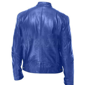 Veste en cuir de haute qualité Logo personnalisé Veste d'hiver Vêtements de mode Veste en cuir pour hommes - Product Image 4