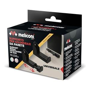 Support mural noir pour enceintes de barre de son 480530 Catégorie de produit : Crochets et rails - Product Image 2