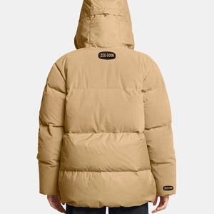 Chaqueta acolchada de manga larga con diseño transpirable para mujer a la venta/Chaquetas acolchadas de color sólido y patrón para mujer - Product Image 4