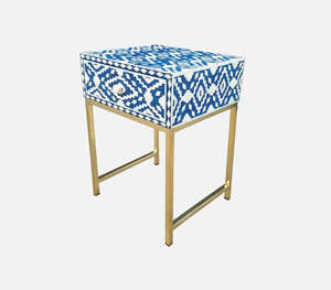 โต๊ะข้างฝังลายดอกไม้สไตล์ร่วมสมัยทำด้วยมือสำหรับห้องนั่งเล่นสไตล์สูงเฟอร์นิเจอร์กาแฟหรูหราสำหรับบ้าน - Product Image 6