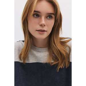 Sweat-shirt court rayé - Product Image 4