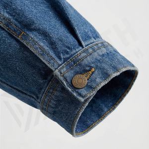 Veste en jean délavée pour femmes, manches longues, coton, écologique, séchage rapide, décorations boutonnées, taille personnalisée XL, hiver - Product Image 6