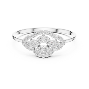 Anillos de circonia cúbica chapados en oro rosa de 18K - Product Image 4