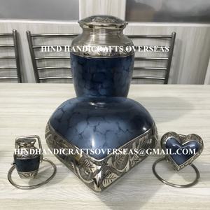 Buena venta al por mayor de cenizas humanas de cremación urna de Metal para adultos/urna de cremación/suministros funerarios clásicos urnas urna esmaltada de alta calidad - Product Image 5