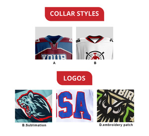 Maillot de hockey sur glace respirant à séchage rapide en polyester 100% de qualité supérieure, unisexe, pour adultes, vêtements de sport pour joueurs de hockey - Product Image 5