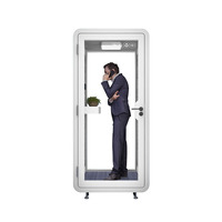 Cabina de Sonido Prefabricada Moderna de Acero Giratoria Insonorizada de Alta Calidad y Más Vendida para Dormitorio Principal, Hospital, Escuela