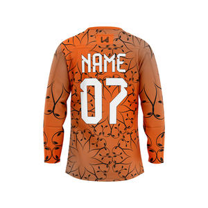 Custom Breathable Heat Transfer Printed 100% Polyester Professional Ice Hockey Jerseys Adults Unisex Personalized Team Names - Product Image 3