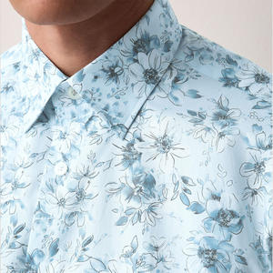 Camisas de manga corta impresas para hombre de moda con etiqueta de ajuste personalizado, Impresión de logotipo bordado y opciones de marca - Product Image 4