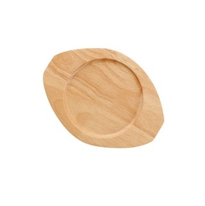 Placa de cargador de madera decorativa redonda de madera de Venta caliente bandeja de servicio redonda plato de madera redondo grande - Product Image 3
