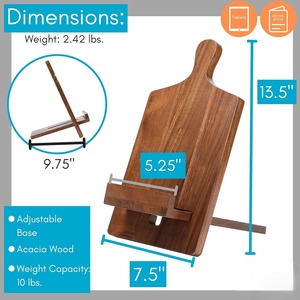 Premium Wooden <b>Cookbook</b> Stand and Recipe Holder for Elegant Kitchen Decor and Practical Use From Indian Supplier - Product Image 6