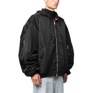 Nueva Chaqueta Bomber de Invierno para Hombre, Manga Larga, con Cordón, de Lona y Nailon, Impermeable, Cortavientos, Cuello Cómodo, Ecológica, al por Mayor - Product Image 5