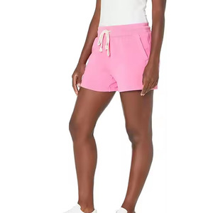 Último estilo Ropa informal para hombres y mujeres 100% Algodón Pantalones cortos de color sólido Servicio OEM MOQ bajo Teñido liso - Product Image 3