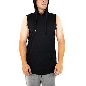 Sudadera sin mangas para hombre al por mayor, diseño muscular transpirable, de secado rápido, de elastano/poliéster, personalizada para entrenamiento de verano - Product Image 4