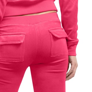 New Stylish Custom Logo <b>Tracksuit</b> Crop Tops Sweatshirt and Jogging Sweat Suit Women <b>Velvet</b> <b>Tracksuits</b> for Women - Product Image 5