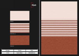 Carreaux muraux en céramique premium 300x600mm pour salle de bain et cuisine, finition brillante mate effet sucre, design mural intérieur luxueux - Product Image 5