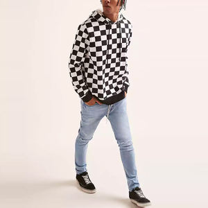 Logo personnalisé de haute qualité poids lourd lavé à l'acide en détresse surdimensionné blanc vieux Vintage sweat pull à capuche pour hommes - Product Image 4