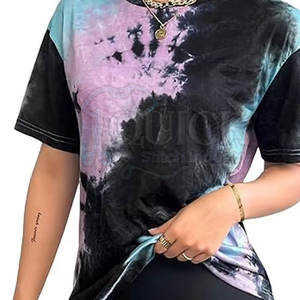 Camisetas de Verano para Mujer, Transpirables, Ecológicas, de Secado Rápido, con Estampado Tie-Dye, Manga Corta, Alta Calidad, Precio Bajo, Disponibles en Stock - Product Image 5