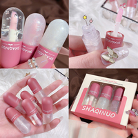 SHAQINUO ODM/OBM Set de Aceites Labiales con Brillo Efecto Agua en Caja, Hidratante, Voluminizador y con Destellos