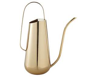 Lata de agua de hierro Color plateado con mango de madera Aspersor de aspecto moderno Suministros para el hogar y el jardín Regadera inteligente de agua Spray - Product Image 6