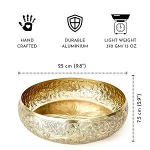 Bol Urli décoratif en laiton de qualité supérieure fabriqué à la main pour pièce d'exposition de décoration florale et de bougie - Product Image 3