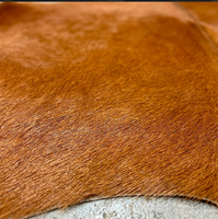 Tapis en cuir de vachette brun massif du Brésil - Qualité haut de gamme - Produit naturel - L'emplacement des tapis en cuir de vachette de la plus haute qualité
