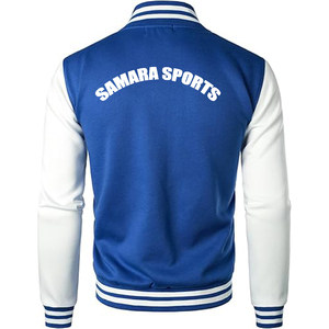 Chaqueta Varsiti de satén de poliéster rojo con diseño en blanco de la más alta calidad, chaqueta Varsiti de manga larga con logotipo personalizado de béisbol para hombre - Product Image 3